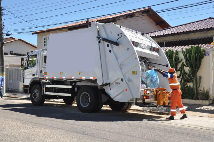 operações de coleta de resíduos