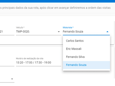 horário de refeição roteirização