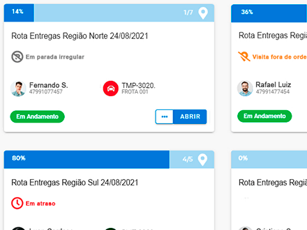 Paradas irregulares roteirização