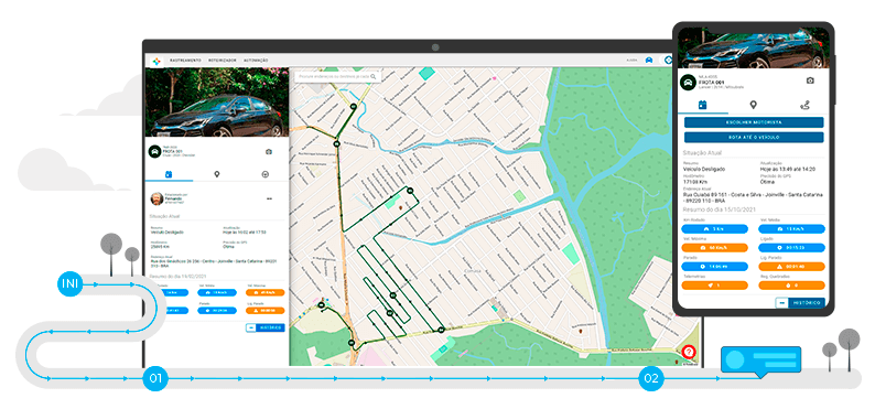 rastreador veícular no melhor sistema do Brasil