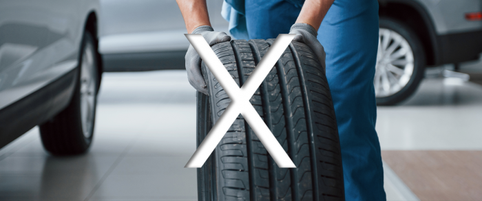 Não realizar a gestão de pneus